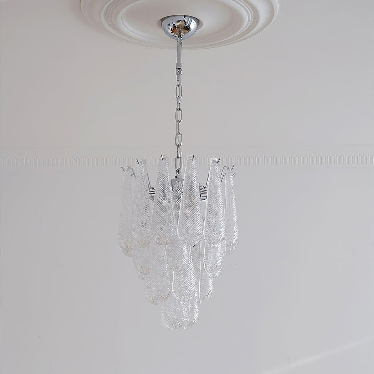 Grid Glass Waterfall Chandelier