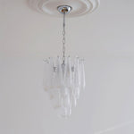 Grid Glass Waterfall Chandelier