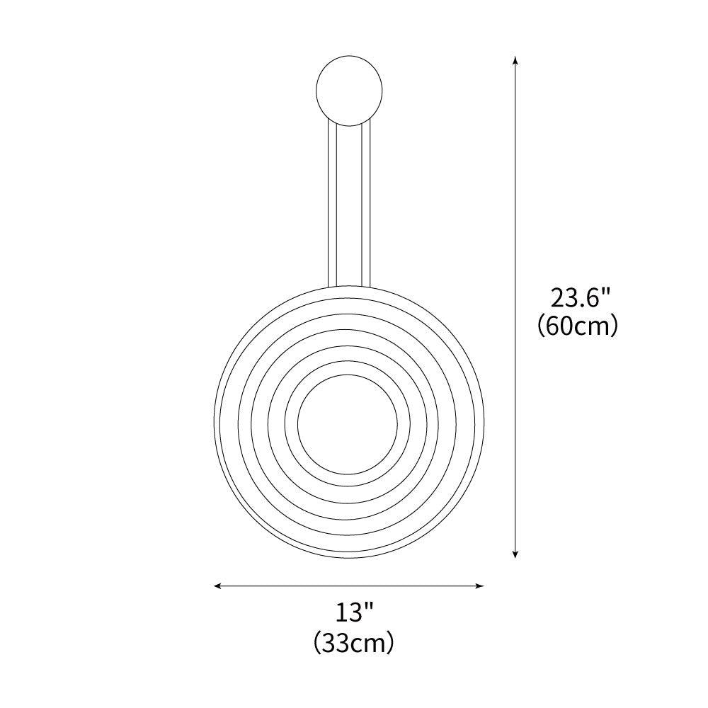 Growth Ring Wall Lamp 13"