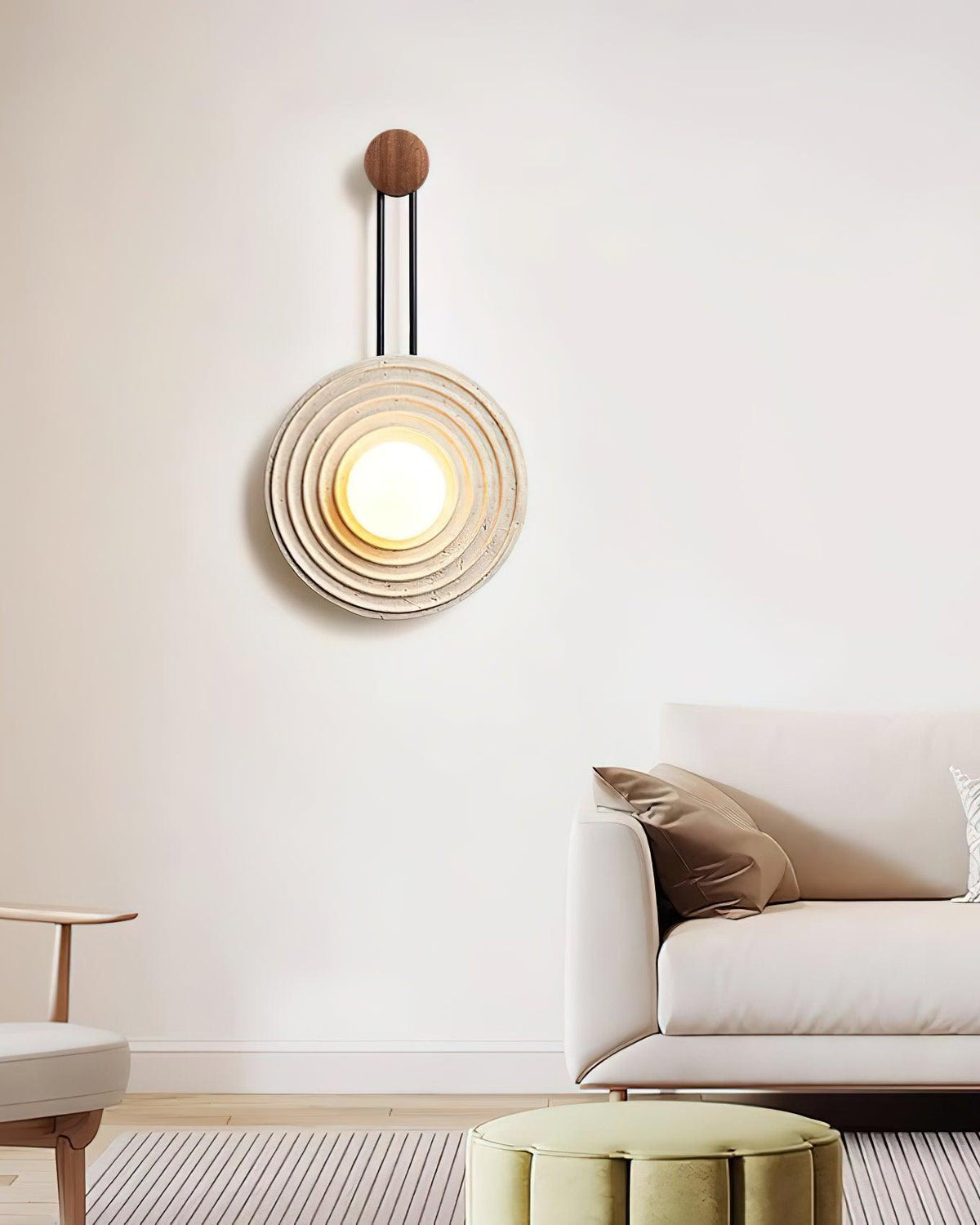 Growth Ring Wall Lamp 13"