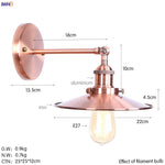 Antique Gold Rustic LED Wall Light for Home Decor