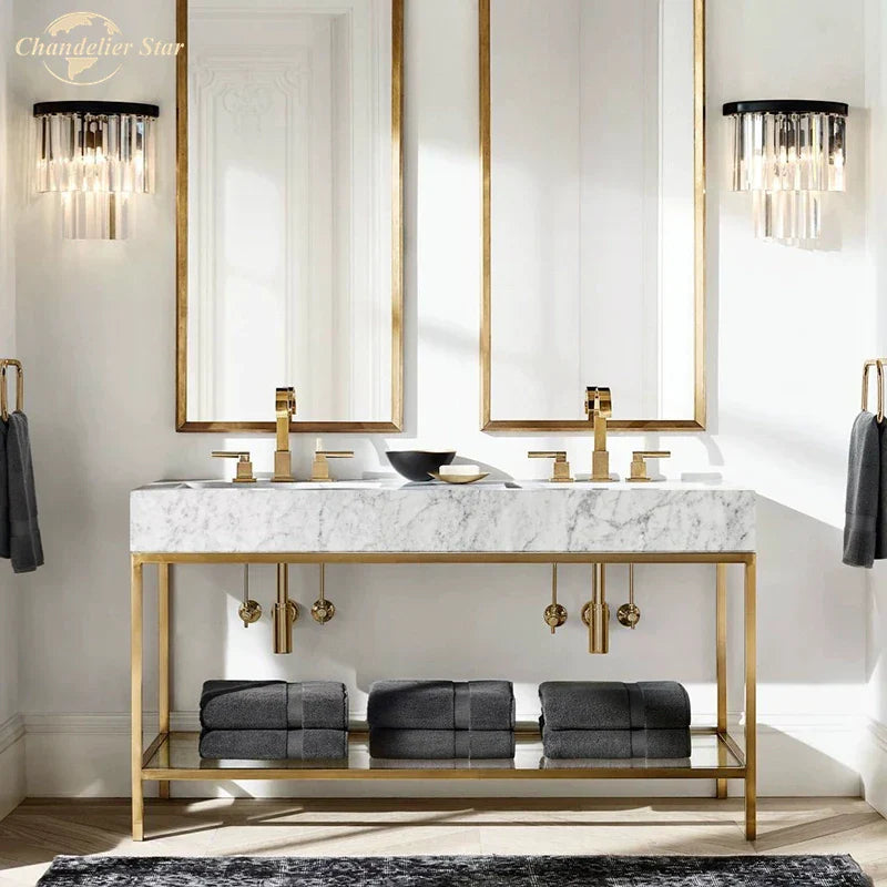 Crystal Wall Lamp: Postmodern Luxury for Bedroom, Living Room, Hotel - Creative Indoor Lighting