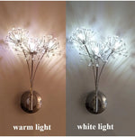Dandelion Crystal Flower Wall Lamp for Bathroom, Bedroom, Living Room.