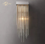 Glass Rod LED Wall Lamps - Modern Cascada Sconce for Home Decor