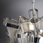 Retro Vintage LED Aluminum Chandelier Lighting in Gold Chrome Silver