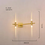 Branch Suspension Pendant Light - Gold Black G9 LED Iron Glass Fixture