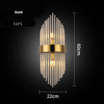 Crystal LED Wall Sconce Light for Bedroom and Corridor