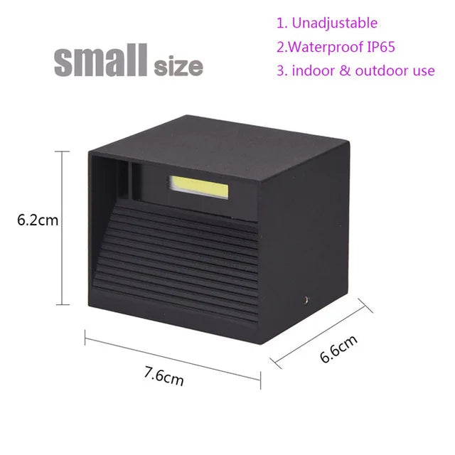 Outdoor COB LED Wall Lamp for Bedroom Hallway Porch Balcony