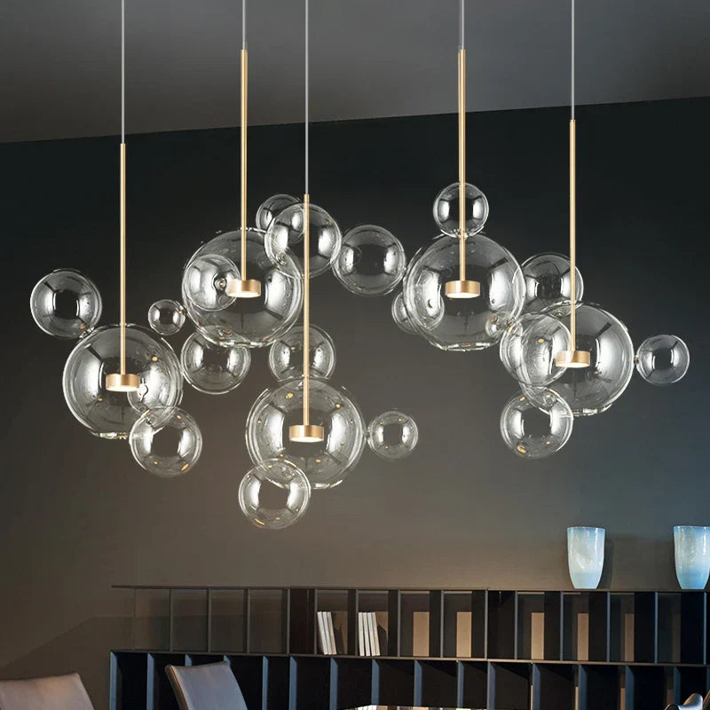 Frosted Glass Ball Pendant Light for Dining Room and Kitchen Decor