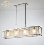 Crystal Rectangle Luxury Chandelier for Elegant Home Décor