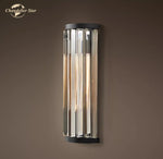 Crystal Prism LED Wall Sconce - Modern Black Lustre Lighting Fixtures