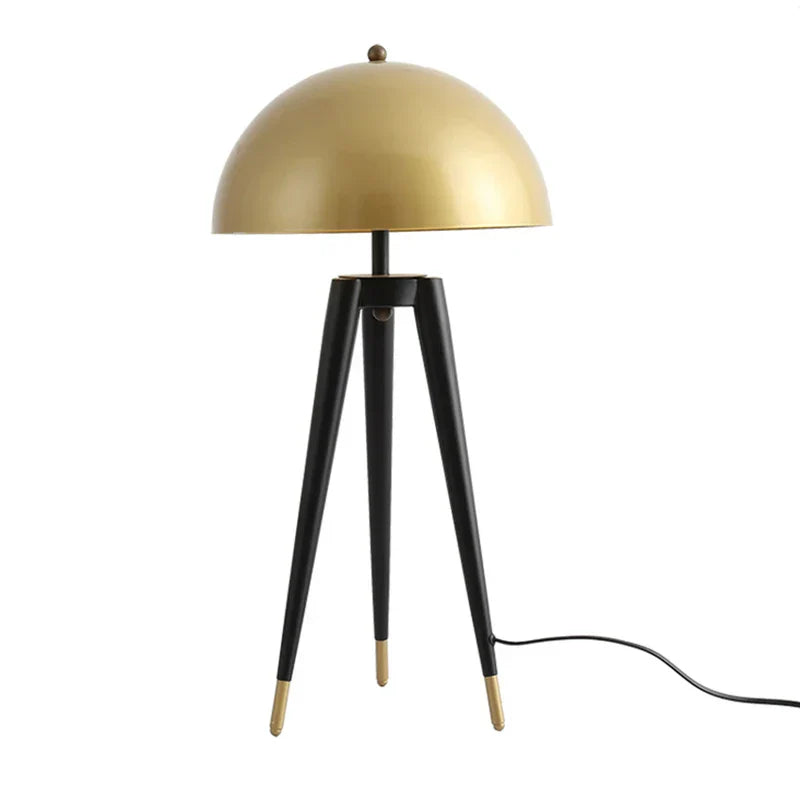 Coyote Gold Tripod Floor Lamp for Home Decor in Living Room or Bedroom