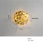 LED Golden Maple Leaves Wall Sconce for Bedroom and Corridor