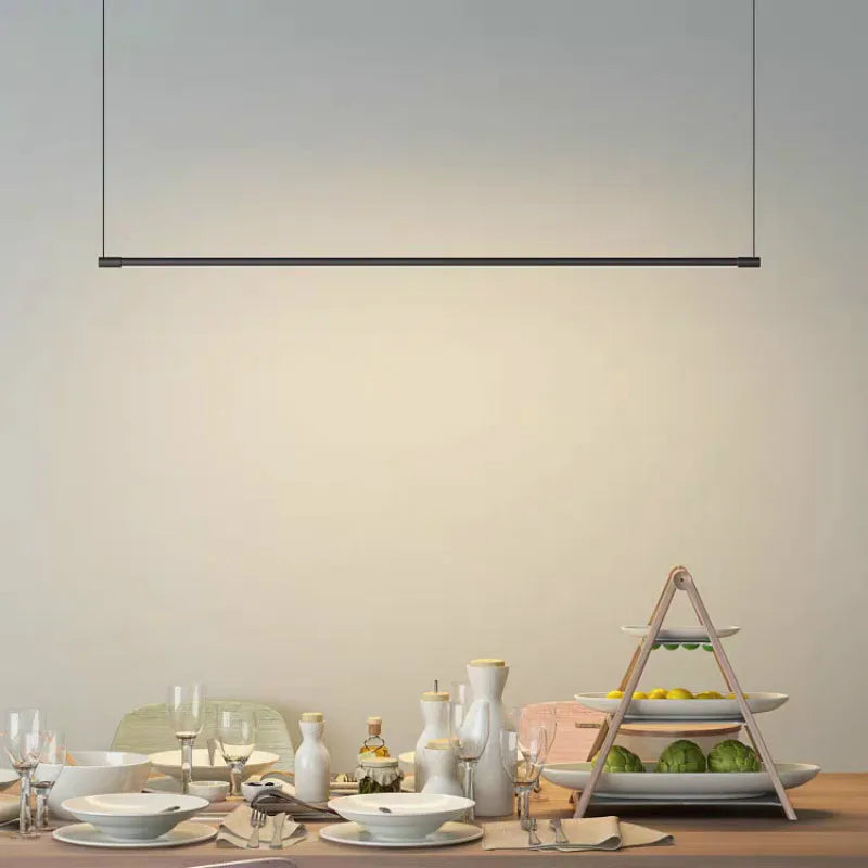 Modern Long Chandelier for Foyer Study Living Bed Room Kitchen Hall Minimalist Rustic Light