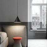 Geometric LED Pendant Light for Living Room Bedside - Nordic Style Glam Fixtures