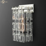 Crystal Wall Sconce Lamp: Modern Art Deco Square Design for Home Interior
