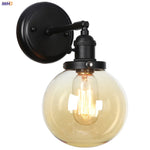 Glass Ball Wall Light Switch Hallway Bathroom Mirror Stair Black Wall Sconce