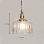 Brass Pumpkin LED Pendant Light - Japanese Style Bedroom Suspension