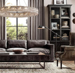 LED Halo Crystal Chandelier for Bedroom Living Dining Room Decor