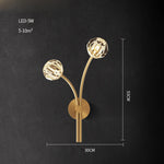 Postmodern Crystal Stone Wall Sconce for Bedroom & Corridor