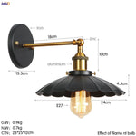 Antique Gold Rustic LED Wall Light for Home Decor