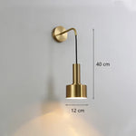 Modern Black Gold Adjustable Wall Lamp Sconce for Indoor Reading E27