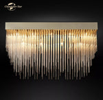 Cascada Rectangular LED Chandelier for Modern Living and Dining Room