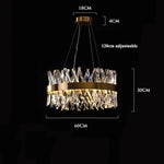 Gold Crystal LED Chandelier for Dinning Room