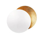 LED Gold Eclipse Circle Wall Lamp for Bedroom Living Room