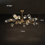 Crystal Copper Round Chandelier: Elegant LED Suspension Lamp for Dinning Room