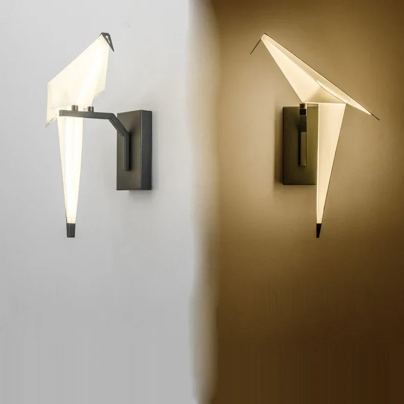 Love Bird LED Wall Sconce Iron Acryl Wall Light for Bedroom Corridor