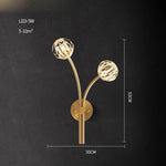 Postmodern Crystal Stone Wall Sconce for Bedroom & Corridor
