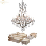 Rococo Crystal Chandelier LED Candle Vintage Luxury Lighting