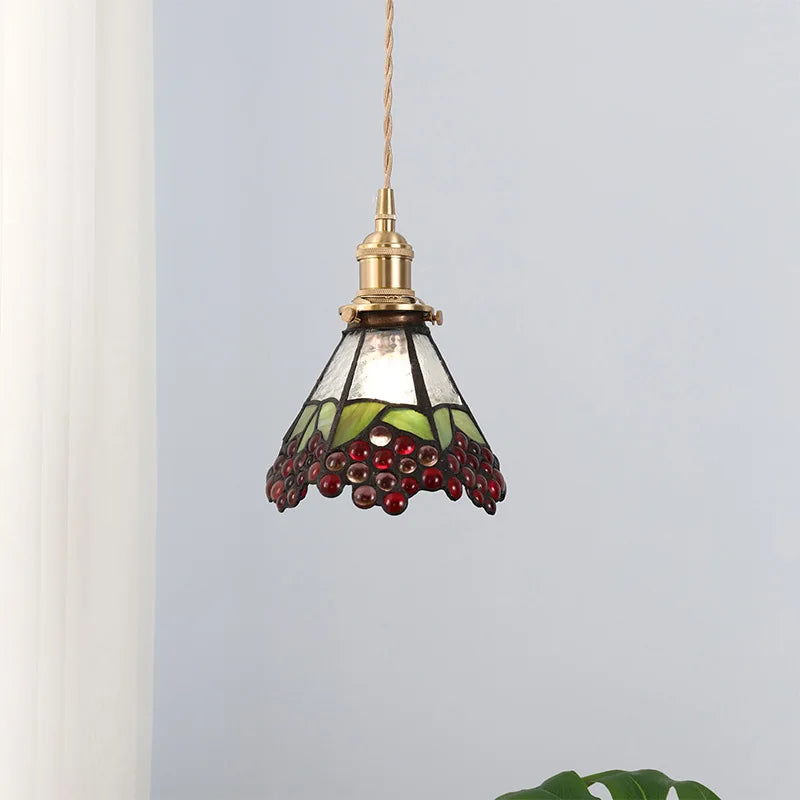 Nordic Glass LED Pendant Lamp for Cafe Bedroom Restaurant, Japanese Style