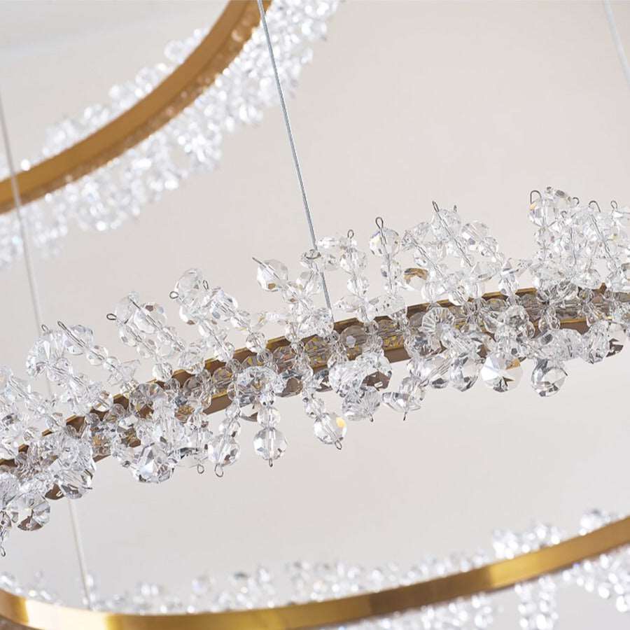 Capri 3-Ring Crystal Chandelier
