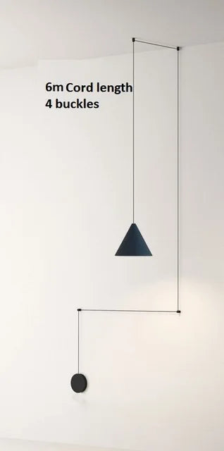 Geometric LED Pendant Light for Living Room Bedside - Nordic Style Glam Fixtures