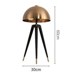 Coyote Gold Tripod Floor Lamp for Home Decor in Living Room or Bedroom