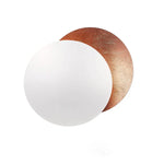 LED Gold Eclipse Circle Wall Lamp for Bedroom Living Room