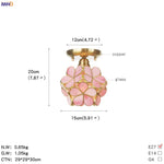 White Glass LED Ceiling Light Fixture, Nordic Modern Copper Ceiling Lamp