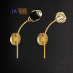 Postmodern Crystal Stone Wall Sconce for Bedroom & Corridor