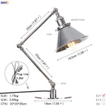Industrial LED Table Lamp For Home Decor - US/EU Plug Switch, Loft Style