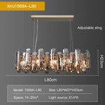 Crystal LED Chandelier for Elegant Living Room, Dining, Bedroom, Kitchen