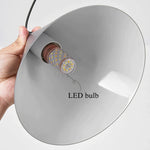 Geometric LED Pendant Light for Living Room Bedside - Nordic Style Glam Fixtures