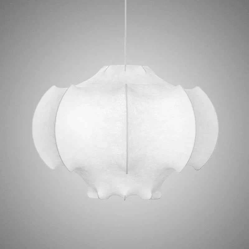 Viscontea White Fabric Chandelier for Elegant Living Spaces