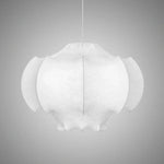 Viscontea White Fabric Chandelier for Elegant Living Spaces