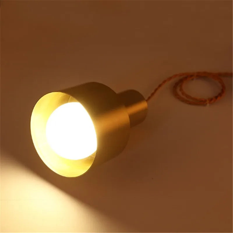 Brass Trumpet Pendant Light - Stylish Nordic Design for Bedroom, Hallway, Bar