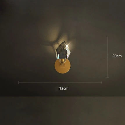 Crystal Copper Round Chandelier: Elegant LED Suspension Lamp for Dinning Room