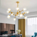 Black Postmodern Sputnik Chandelier for Dining Room and Home Decor