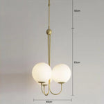 Nordic Glass Ball Pendant Lights Elegant Metal Pipe Angle Pendant Light
