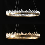 Dimmalbe LED Crystal High Ceiling Chandelier for Living Room